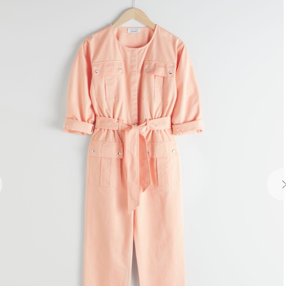 & Other Stories Peach Jumpsuit Size 0 NWOT